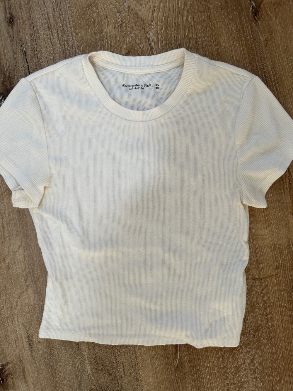 Abercrombie Ribbed Crop Tee
